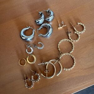 Amazon Silver and Gold Earring Collection